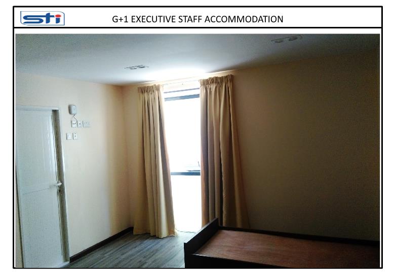 Interior view of G+1 Executive Staff Accommodation.