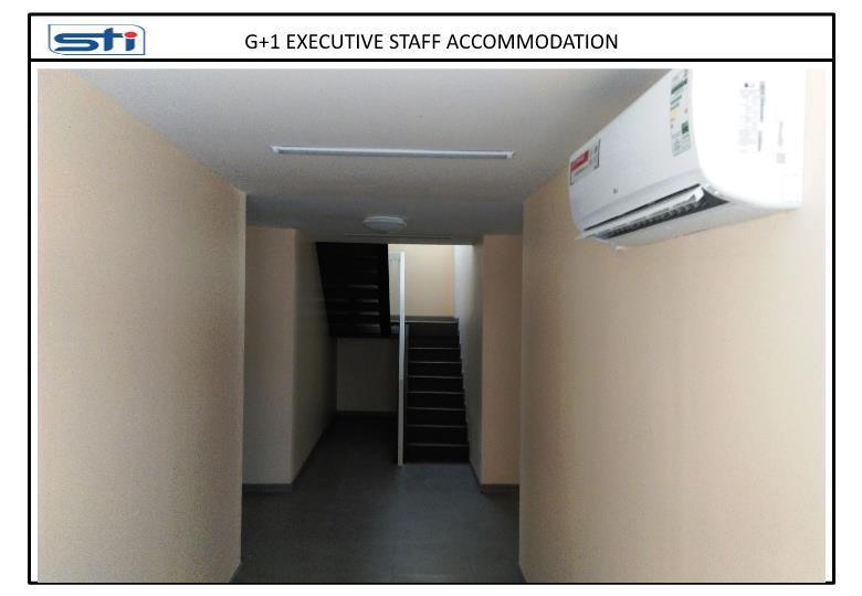 Corridor view of G+1 Executive Staff Accommodation.